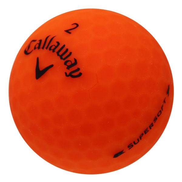 Callaway Supersoft Matte Orange Used Golf Balls - 1 Dozen