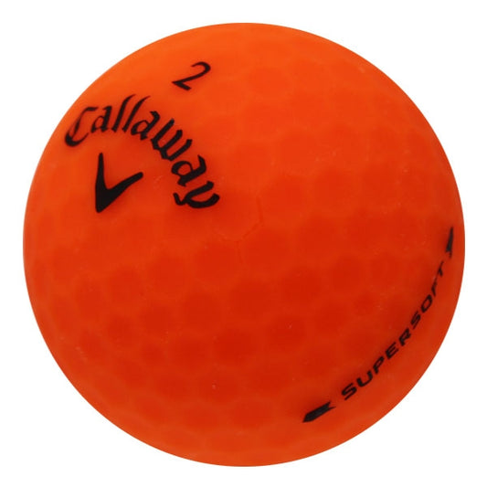 Callaway Supersoft Matte Orange Used Golf Balls - 1 Dozen