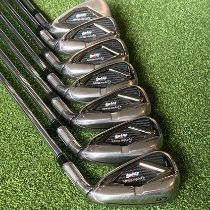 RH Taylormade M4 Iron Set (5-PW, AW). Regular Flex.