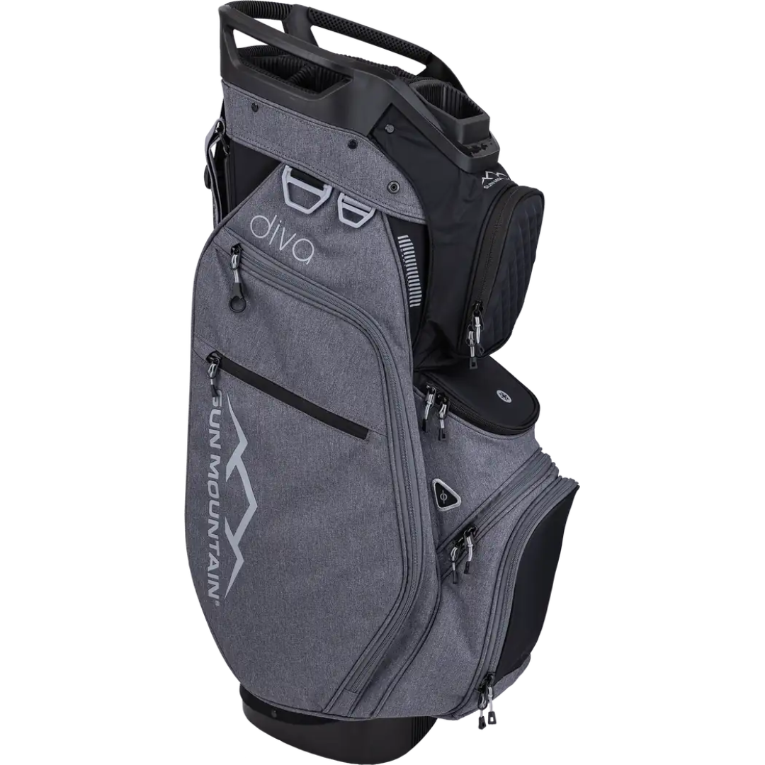 NEW Sun Mountain Diva Cart Bag - Black/Grey